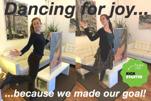 Dance Films Association jumping for joy at reaching their Kickstarter goal