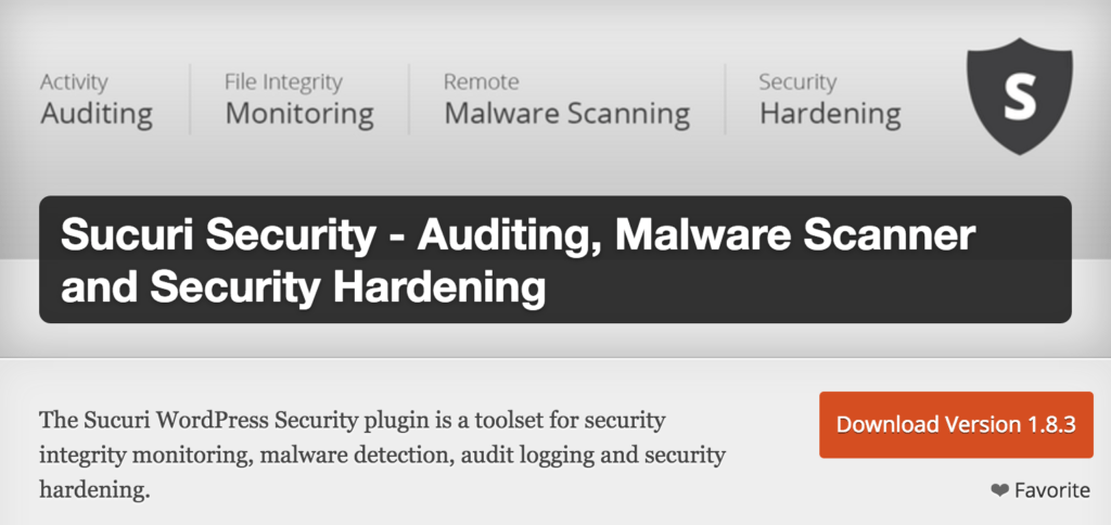 wordpress security sucuri plugin