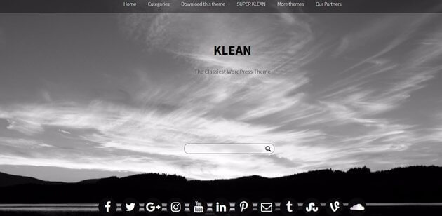 klean wordpress video theme for