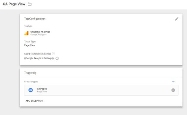 Use tag manager to install google analytics on wordpress