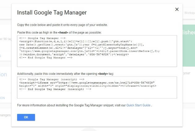 install google tag manager onto wordpress