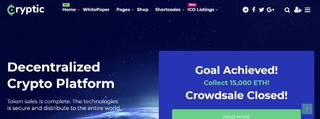 cryptocurrency wordpress theme