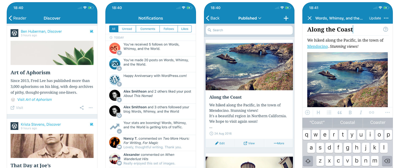 wordpress mobile app