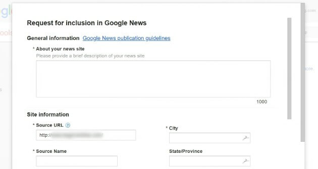 submit google news