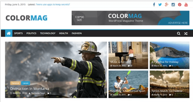 colormag theme