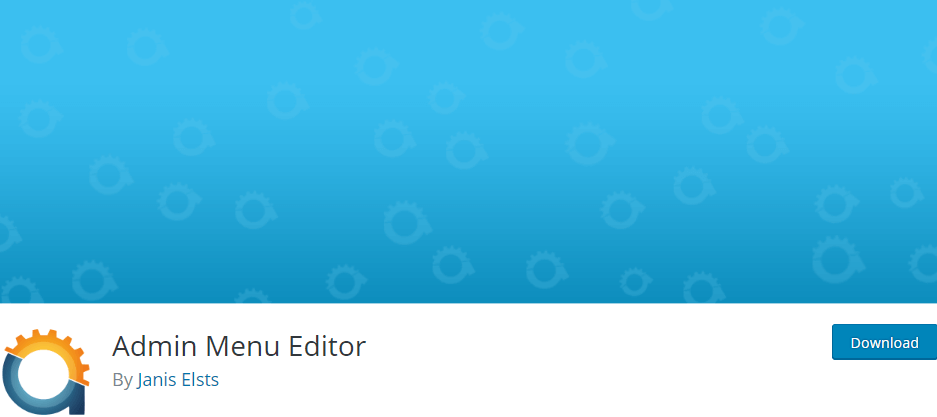 wordpress admin menu editor