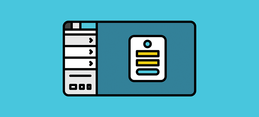 icon representing the WordPress login page on a light blue background