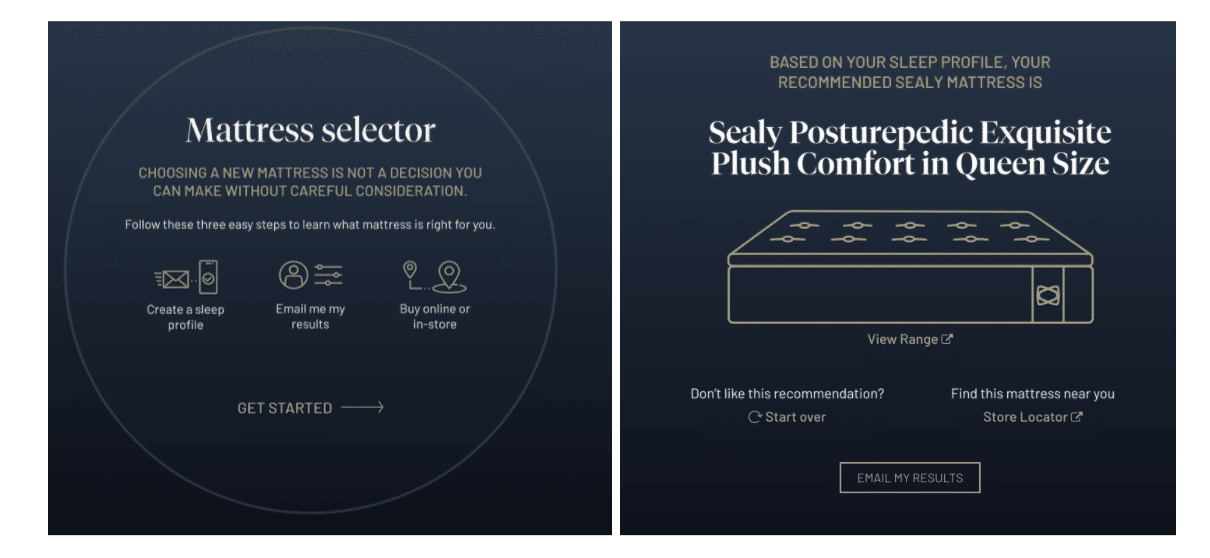 Sealy of Australia Mattress Selector 