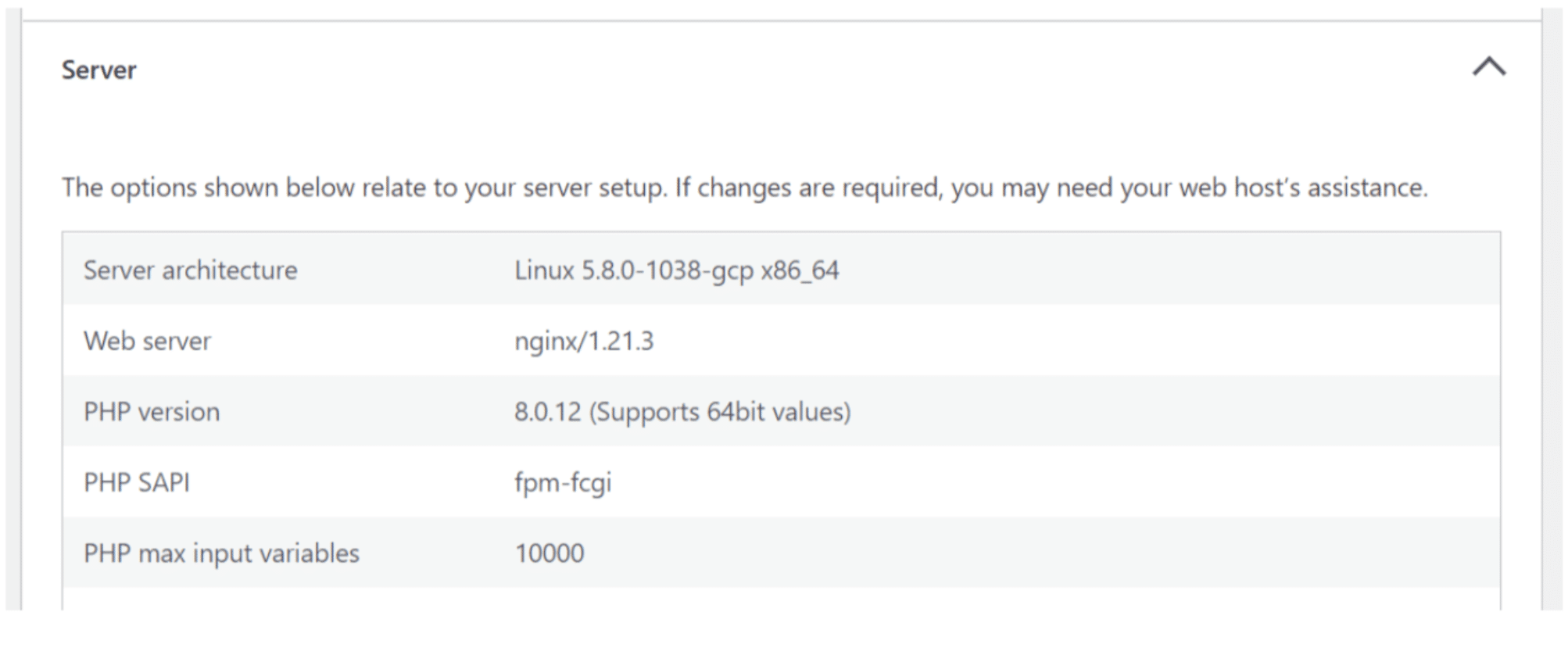 WordPress Site Health tool via the Server tab. How To Check Php Version