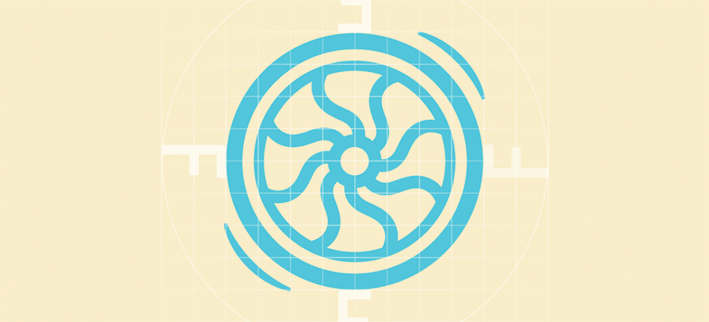 the Flywheel by WP Engine logo on a yellow background showing the clearance with a light white grid overlay