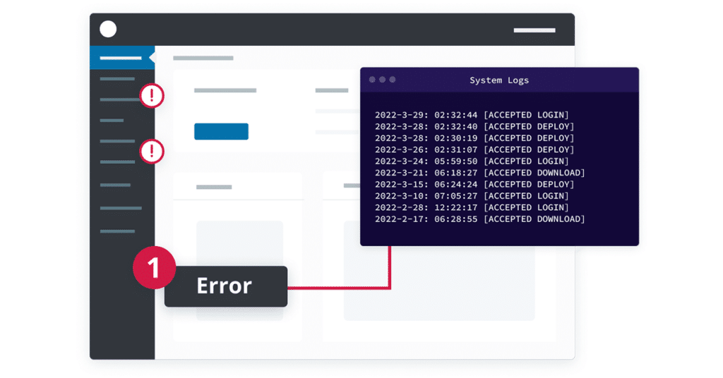 icon illustrating how new site monitoring alerts appear