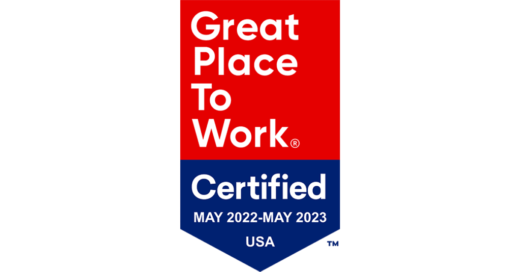 Great Place to Work certification badge