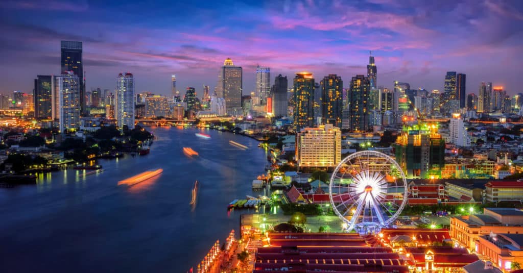 Bangkok city skyline