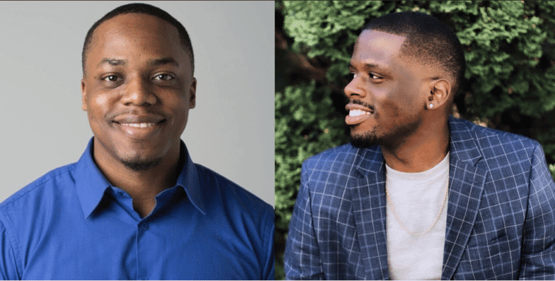 Headshots of Narratent agency co-owners Desmon Walker and Allen Shelton