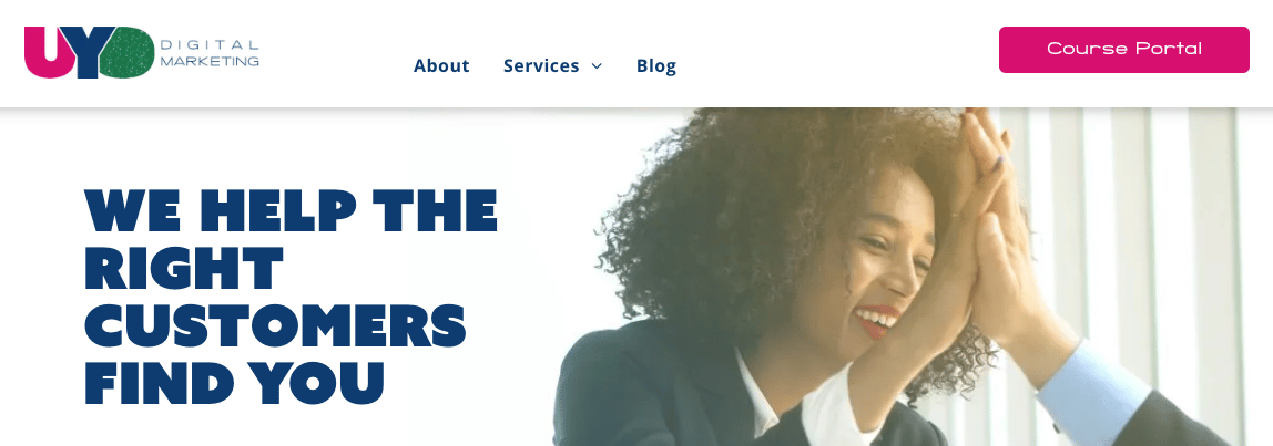 Screenshot from Uyo Digital Marketing website