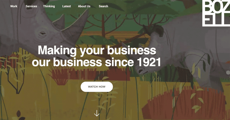 Screenshot from Bozell website