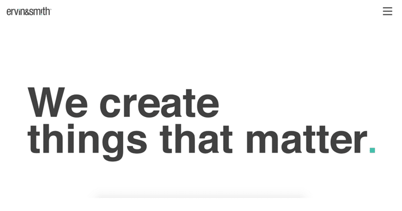 Screenshot from Ervin & Smith website