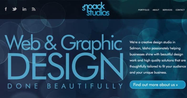 Screenshot from Snoack Studios website