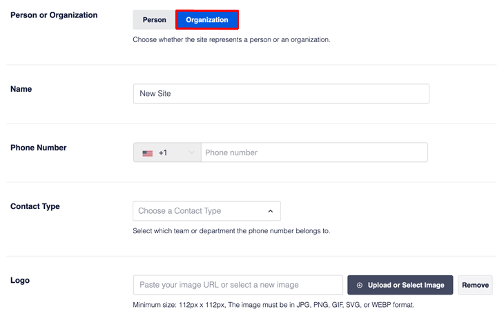 How to Breathe New Life into Your Google Search Results with Rich Snippets. Organization tab within AISEO plugin settings