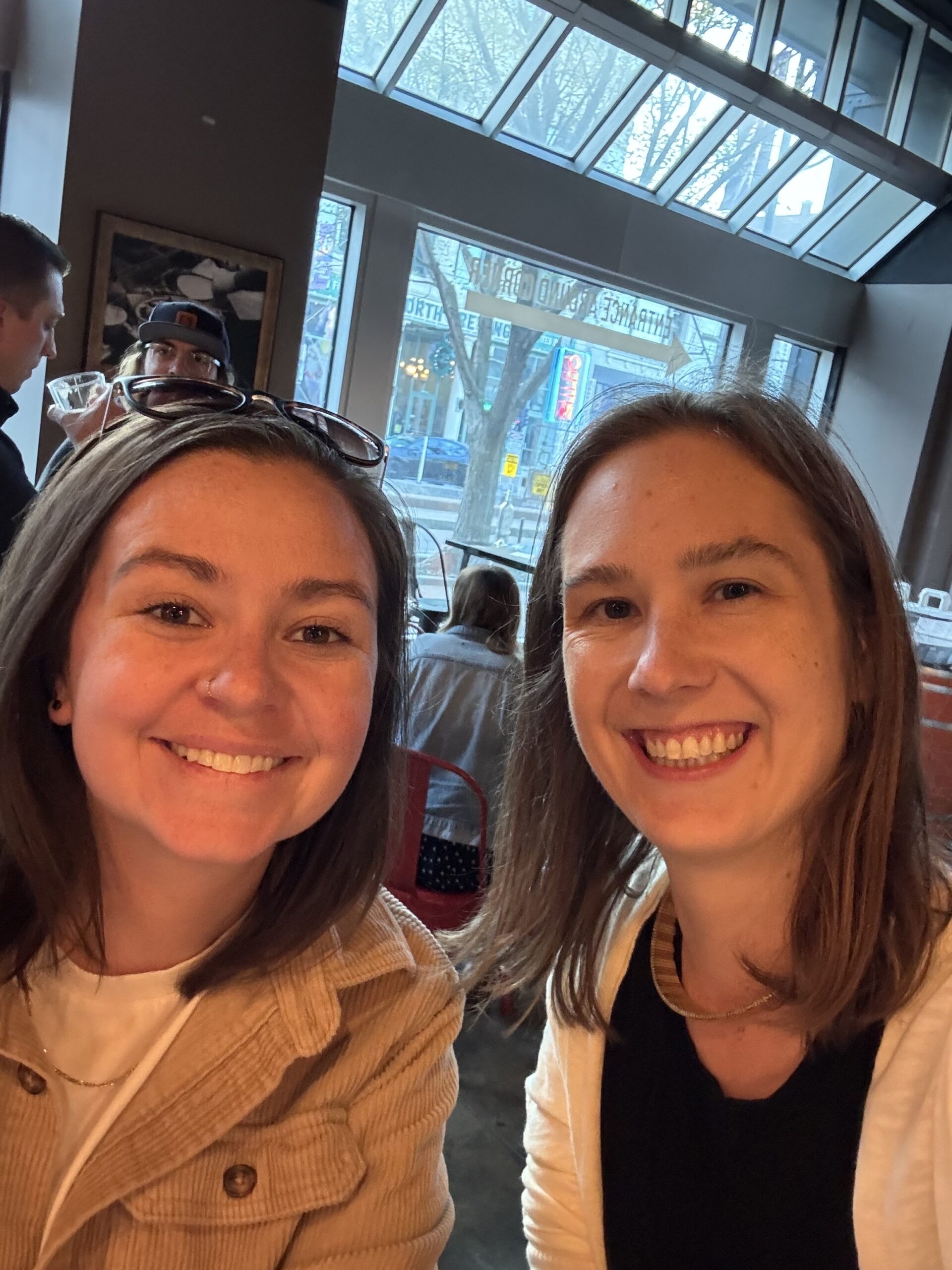 Natalie Munger (left) and Rebecca Wood-Spagnoli (right) represented WP Engine at the conference