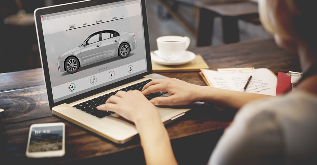 WordPress Performance: Woman types on laptop.