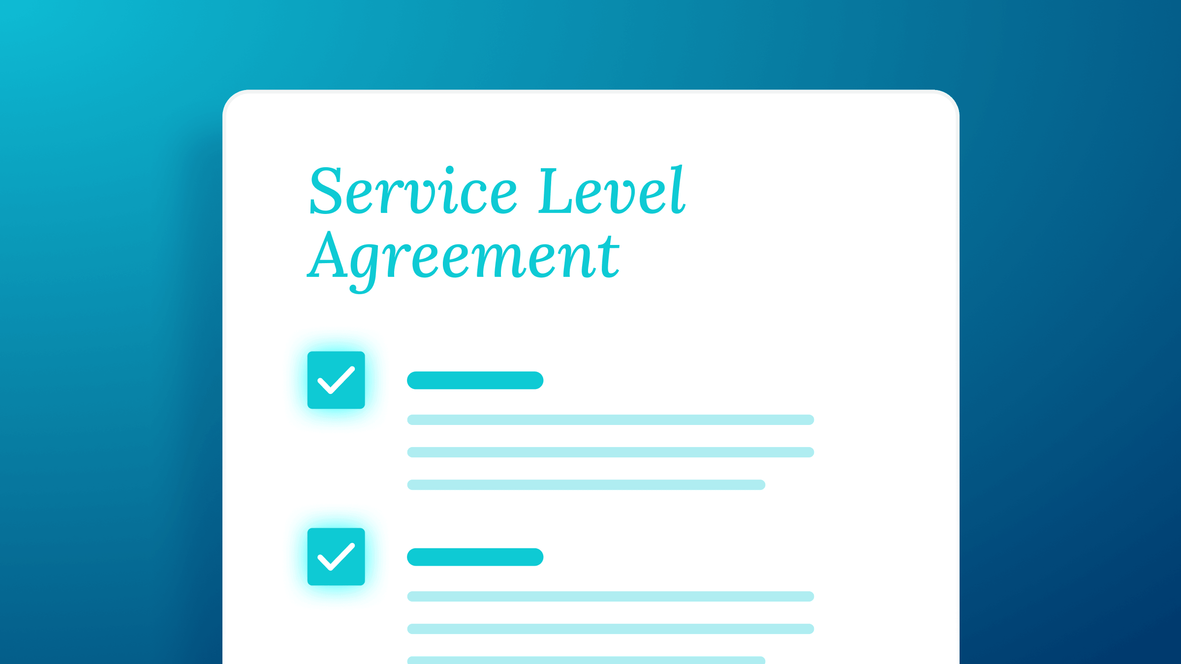 A banner featuring the title Hosting SLAs: Building Client Trust Through Robust SLAs